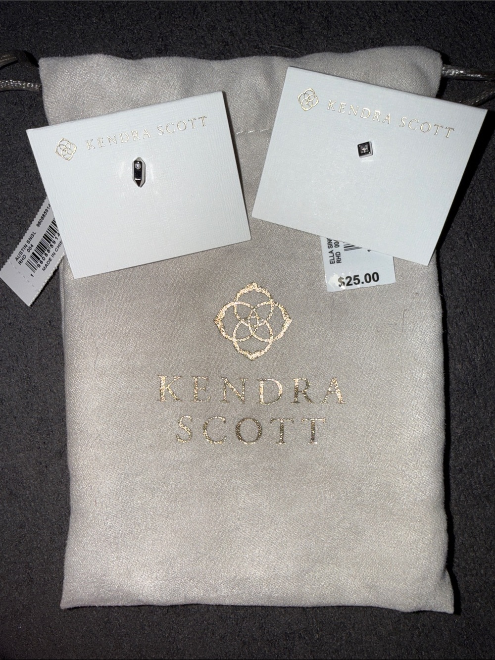 Kendra Scott Silver Stud Earrings SINGLE STUDS FOR SINGLE PIERCINGS